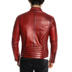 Dante Leather Jacket // Red (S)