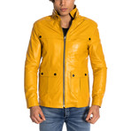 Aden Leather Jacket V.I // Yellow (4XL)