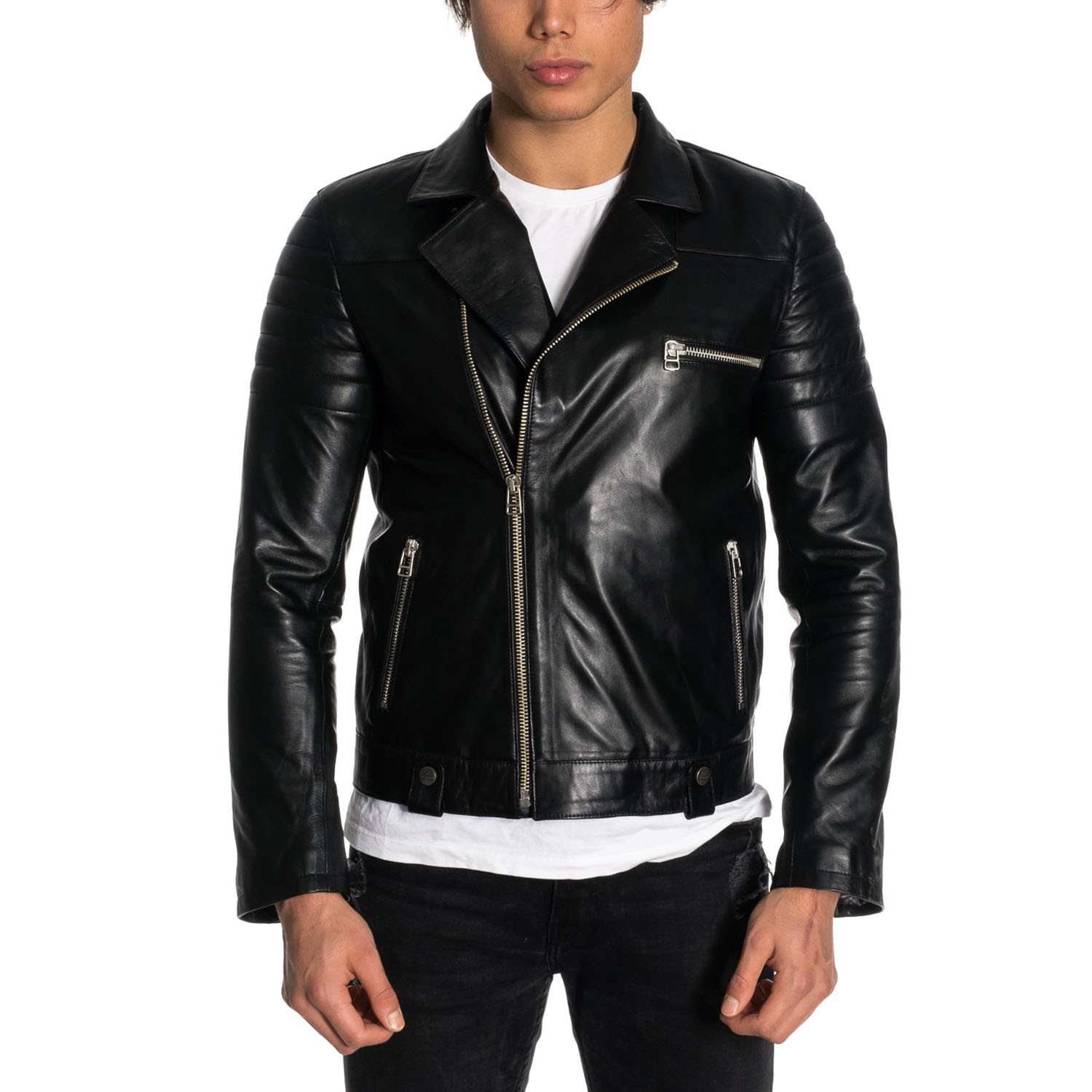 Clark Leather Jacket // Black (M) - Vivamood - Touch of Modern