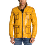 Jaspur Leather Jacket // Yellow (S)