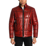 Travis Leather Jacket // Red (2XL)