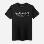 Peace T-Shirt // Black (Small)
