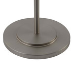 Saturnia Floor Lamp Gunmetal + Smoked Glass