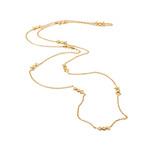 18k Yellow Gold + Diamond Pampilles Necklace // 36" // Store Display