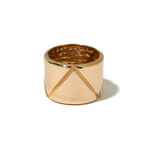 18k Yellow Gold + Diamond Triangoli Ring // Ring Size: 6.5 // Store Display