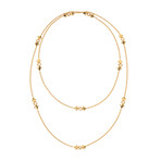 18k Yellow Gold + Diamond Pampilles Necklace // 36" // Store Display