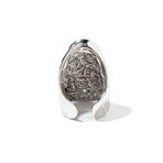 18k White Gold + Diamond Onda Ring // Ring Size: 6 // Store Display