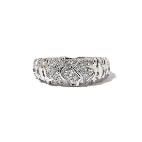 18k White Gold + Diamond Onda Ring // 3.30 DWT. // Ring Size: 5.75 // Store Display