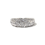 18k White Gold + Diamond Onda Ring // 3.30 DWT. // Ring Size: 5.75 // Store Display