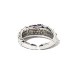 18k White Gold + Diamond Onda Ring // 3.30 DWT. // Ring Size: 5.75 // Store Display