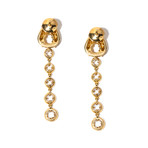 18k Yellow Gold + Diamond Pampilles Earrings // Store Display