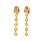 18k Yellow Gold Sapphire + Diamond Pampilles Earrings // Store Display