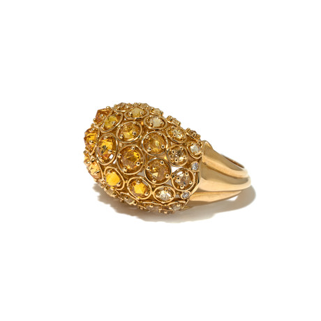 18k Yellow Gold + Sapphire Pampilles Ring // Ring Size 6.5 // V.1 // Store Display