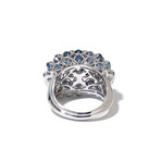 18k White Gold + Sapphire Pampilles Ring // Ring Size 6.5 // Store Display