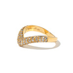18k Yellow Gold + Diamond Ring // Ring Size 5 // Store Display
