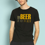 To Beer Or Not To Beer T-Shirt // Black (Small)
