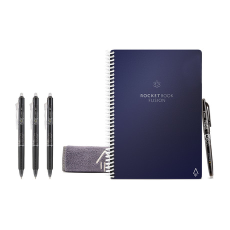 Rocketbook Fusion // Notebook + Pen Bundle // Midnight Blue Cover