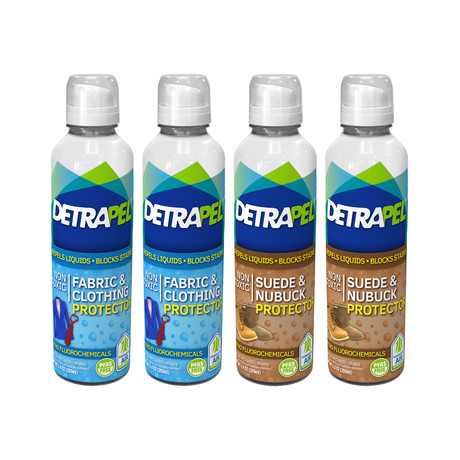 Professional's Protector Bundle // DetraPel Fabric & Clothing Protector 6.8oz + Suede & Nubuck Protector 6.8oz