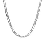 Anchor Chain Necklace // 1.8mm // Rhodium Plated Brass (16"L)