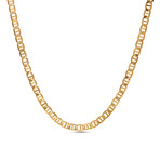 Anchor Chain Necklace // 1.5mm // Yellow Gold Plated Brass (16"L)