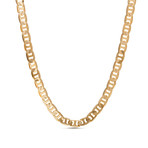 Anchor Chain Necklace // 2mm // Yellow Gold Plated Brass (16"L)