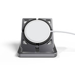 Machined Aluminum Dock Stand // For Apple Magsafe Charger + Watch Charger (Graphite)