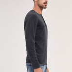 Crawford Knit Sweater // Charcoal (Medium)