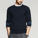 Isaac Knit Sweater // Navy (Medium)