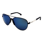 Emporio Armani // Men's EA2059-32025561 Sunglasses // Blue + Blue Mirror