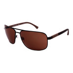 Emporio Armani // Men's EA2084-30017363 Sunglasses // Brown Metal + Gray