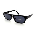 Prada // Men's PR05VS-1AB0A9-56 Sunglasses // Black + Gray + Blue