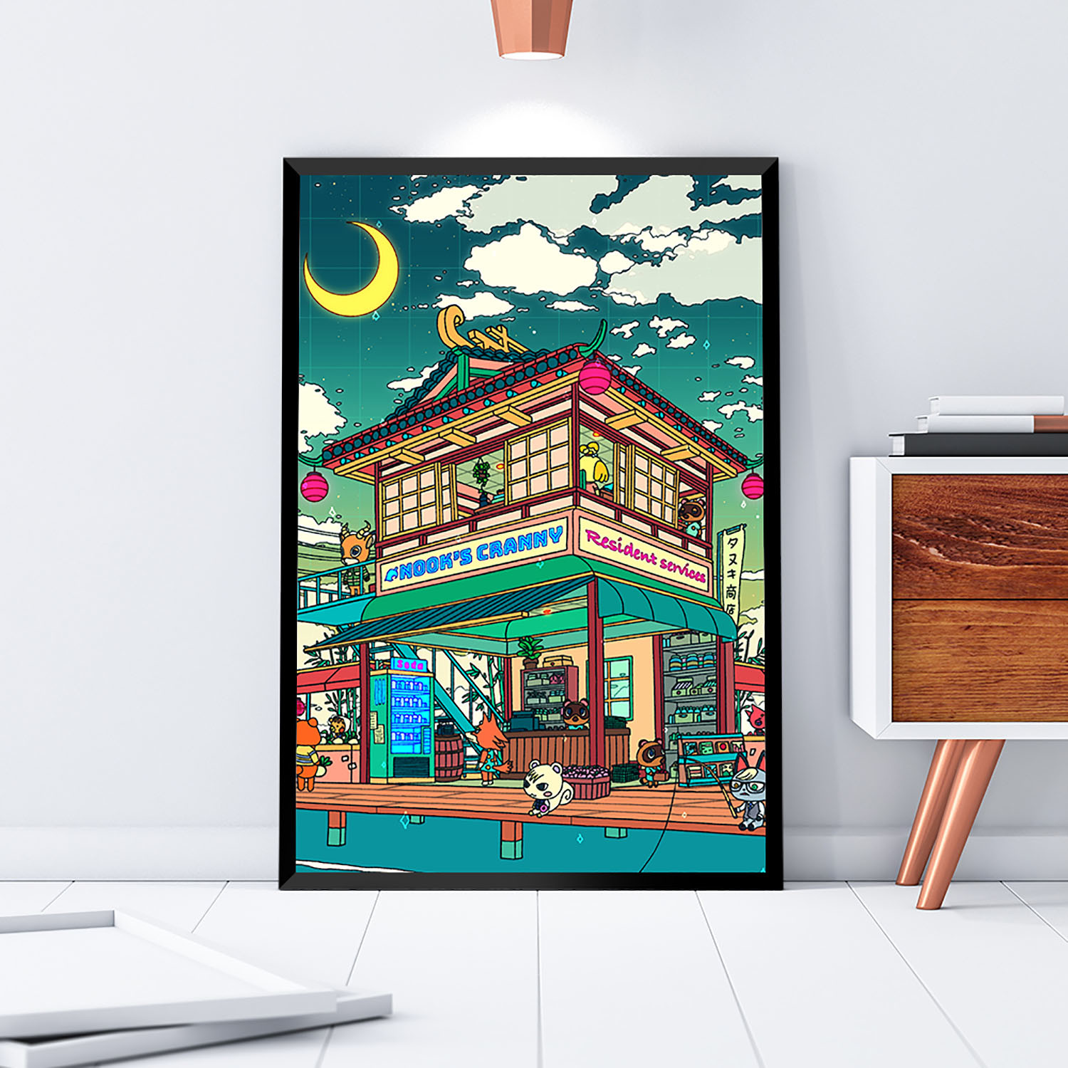 Animal Crossing (16"W x 20"H x 1.5"D) Canvas Freaks Touch of Modern