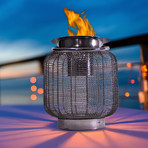 Anywhere Fireplace Neptune // 2-in-1 Fireplace/Lantern + 12-Pack SunJel Fuel