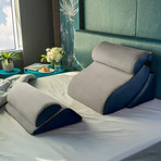 Kind Bed Comfort System Set // Orthopedic Support Pillow // 5-Piece Set (Cloud + Camel // Velvet Cover)
