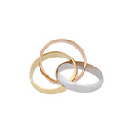 Cartier // 18k Yellow Gold + 18k White Gold + 18k Rose Gold Trinity Ring // Ring Size: 5.25 // Pre-Owned