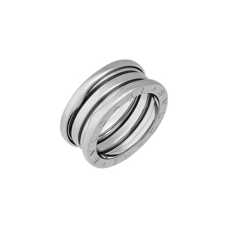 Bulglari 18k White Gold B.Zero 3 Band Ring // Ring Size: 6 // Pre-Owned