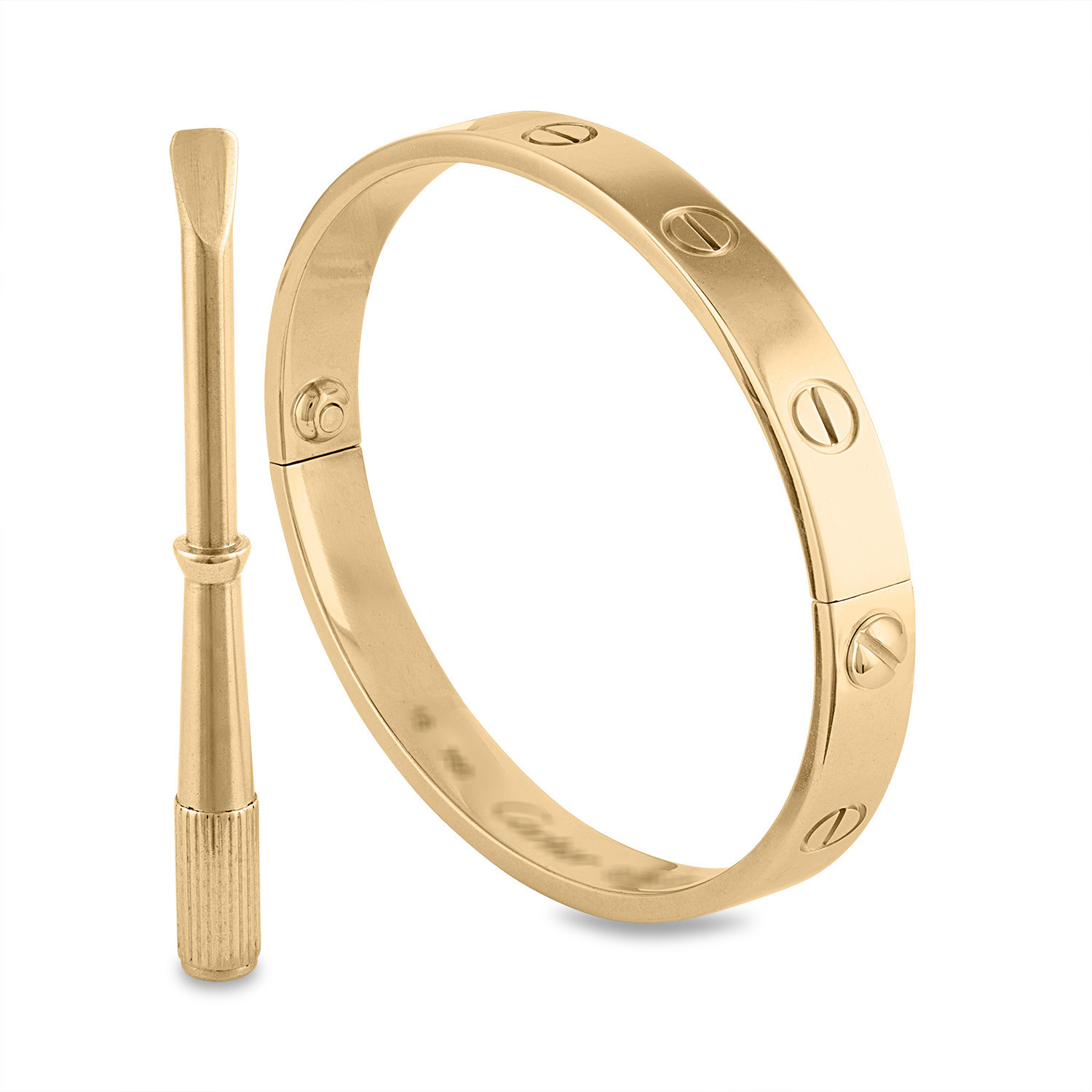 Cartier 18k Yellow Gold Love Bracelet Size 16cm Pre Owned Dazzling Designer Jewelry Touch Of Modern