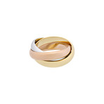 Cartier // 18k Yellow Gold + 18k White Gold + 18k Rose Gold Trinity Ring // Ring Size: 5.25 // Pre-Owned