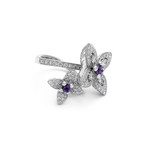 Louis Vuitton // 18k White Gold Les Luxuriantes Amethyst Diamond Ring // Ring Size: 7 // Pre-Owned