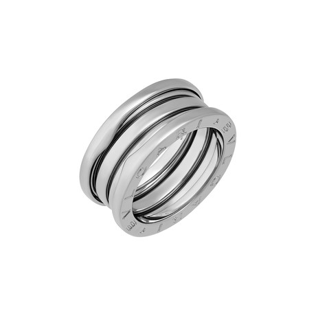 Bulgari 18k White Gold B.Zero1 3 Band Ring // Ring Size: 5.75 // Pre-Owned