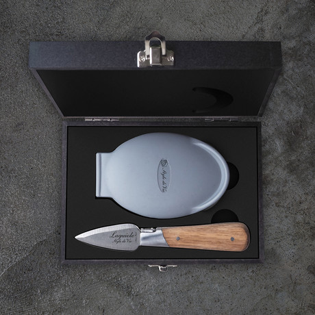 Luxury Line Oyster Knife // Oak Wood + Oyster Holder