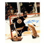 Gerry Cheevers // Boston Bruins // Signed