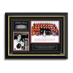 Bobby Hull Double Photo // Stanley Cup 1961 // Limited Edition of 161 // Signed