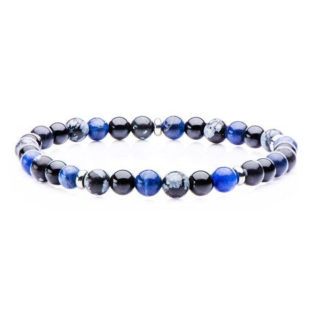 Stone Bead Bracelet // Blue