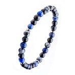 Stone Bead Bracelet // Blue