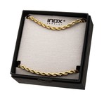 Rope Chain Necklace + Bracelet Set // Gold Plated