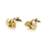 Montegrappa "Chaos" 18K Yellow Gold Cufflinks // Store Display