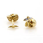 Montegrappa "Chaos" 18K Yellow Gold Cufflinks // Store Display