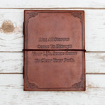 Handmade Leather Journal // Not All Storms Come To Disrupt