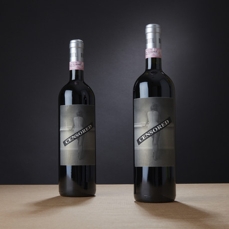 92 Point Limited Edition Monti Barolo "Censored" // Set of 2 // 750 ml each